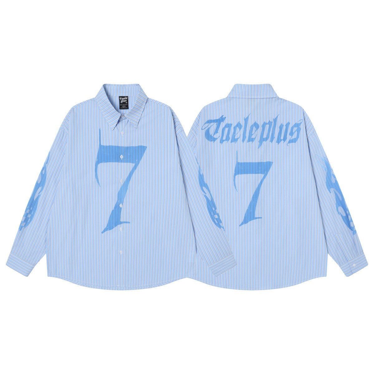 Street Style High-Street Plaid Loose Long-Sleeve Shirt